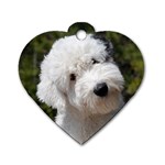 Old English Sheepdog Dog Tag Heart (Two Sides)