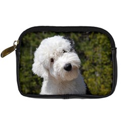 Old English Sheepdog Digital Camera Leather Case from ArtsNow.com Front