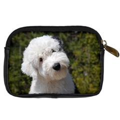 Old English Sheepdog Digital Camera Leather Case from ArtsNow.com Back