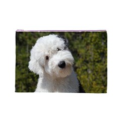 Old English Sheepdog Cosmetic Bag (Large) from ArtsNow.com Front