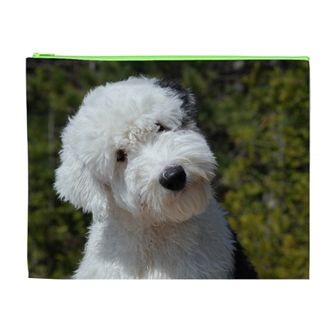 Old English Sheepdog Cosmetic Bag (XL) from ArtsNow.com Front