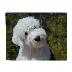 Old English Sheepdog Cosmetic Bag (XL) from ArtsNow.com Front