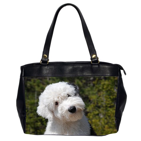 Old English Sheepdog Oversize Office Handbag (Two Sides) from ArtsNow.com Front