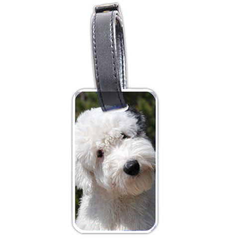 Old English Sheepdog Luggage Tag (one side) from ArtsNow.com Front