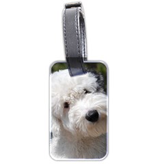 Old English Sheepdog Luggage Tag (two sides) from ArtsNow.com Back