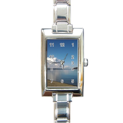 Puget Sound Rectangular Italian Charm Watch from ArtsNow.com Front