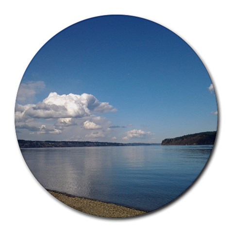 Puget Sound Round Mousepad from ArtsNow.com Front