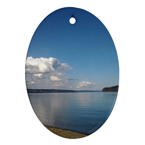 Puget Sound Ornament (Oval) from ArtsNow.com Front