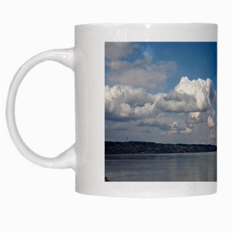 Puget Sound White Mug from ArtsNow.com Left