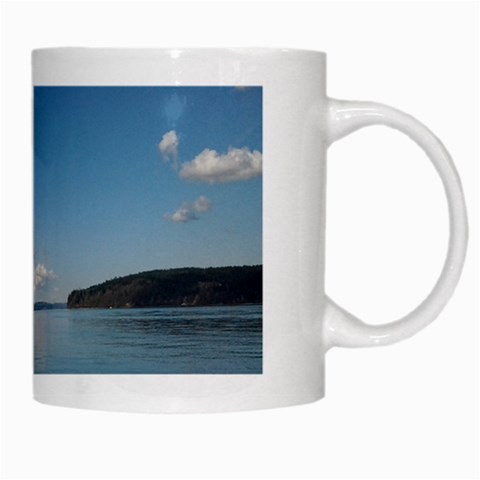 Puget Sound White Mug from ArtsNow.com Right