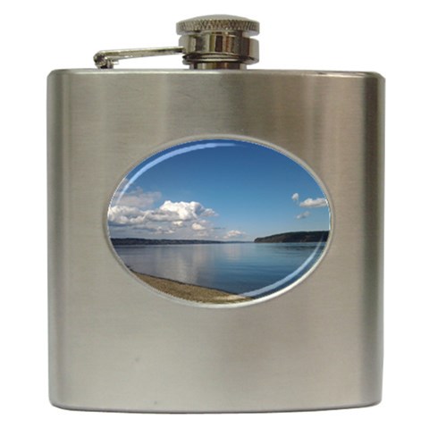 Puget Sound Hip Flask (6 oz) from ArtsNow.com Front