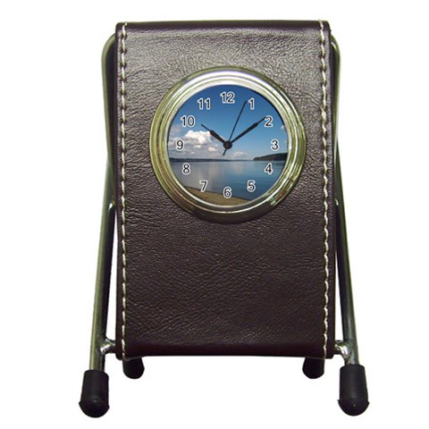 Puget Sound Pen Holder Desk Clock from ArtsNow.com Front