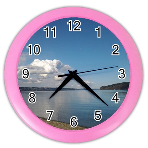 Puget Sound Color Wall Clock from ArtsNow.com Front