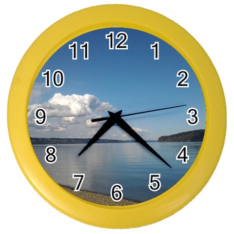 Puget Sound Color Wall Clock from ArtsNow.com Front