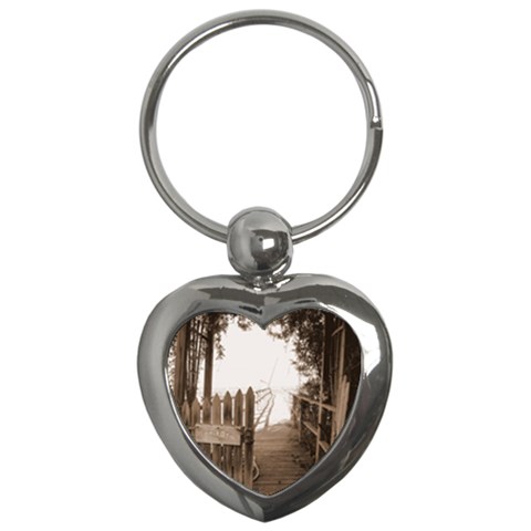 Private Pier Key Chain (Heart) from ArtsNow.com Front