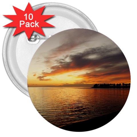 Tarpon Sky 3  Button (10 pack) from ArtsNow.com Front