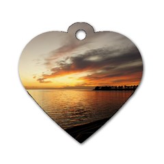 Tarpon Sky Dog Tag Heart (Two Sides) from ArtsNow.com Front