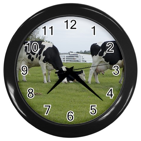 Dairy Farm Wall Clock (Black) from ArtsNow.com Front