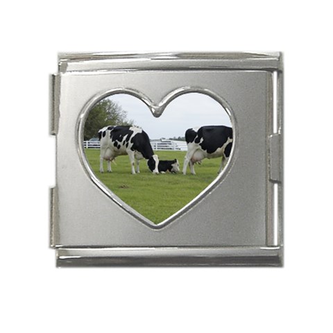 Dairy Farm Mega Link Heart Italian Charm (18mm) from ArtsNow.com Front