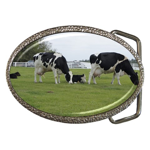 Dairy Farm Belt Buckle from ArtsNow.com Front