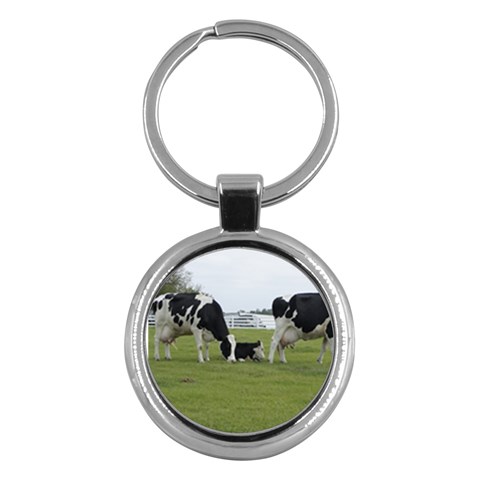 Dairy Farm Key Chain (Round) from ArtsNow.com Front