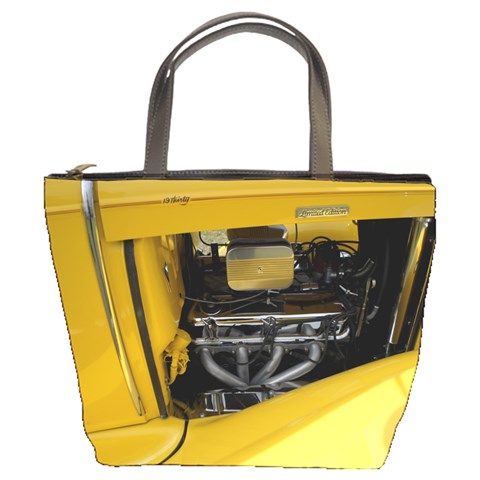 Yellow Power Bucket Bag from ArtsNow.com Front