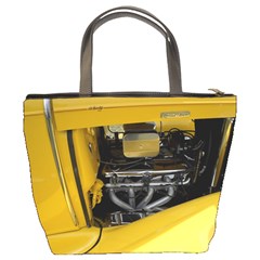 Yellow Power Bucket Bag from ArtsNow.com Back