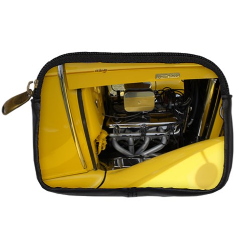 Yellow Power Digital Camera Leather Case from ArtsNow.com Front