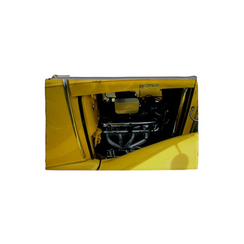 Yellow Power Cosmetic Bag (Small) from ArtsNow.com Front