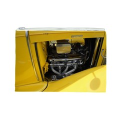 Yellow Power Cosmetic Bag (Large) from ArtsNow.com Front