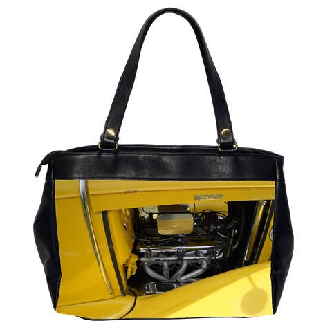 Yellow Power Oversize Office Handbag (Two Sides) from ArtsNow.com Back