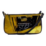 Yellow Power Shoulder Clutch Bag