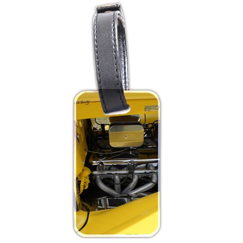 Yellow Power Luggage Tag (two sides) from ArtsNow.com Front