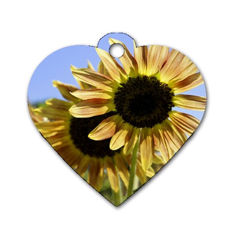 Double Sun Dog Tag Heart (Two Sides) from ArtsNow.com Front