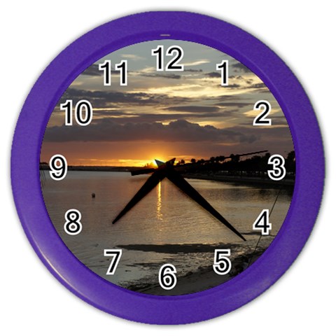 Tampa Color Wall Clock from ArtsNow.com Front