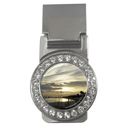 Beach Volleyball Money Clip (CZ) from ArtsNow.com Front