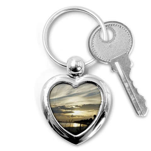 Beach Volleyball Key Chain (Heart) from ArtsNow.com Front