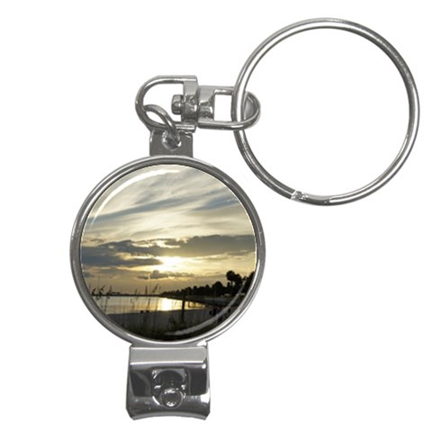 Beach Volleyball Nail Clippers Key Chain from ArtsNow.com Front