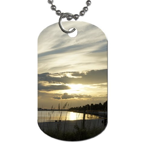 Beach Volleyball Dog Tag (One Side) from ArtsNow.com Front