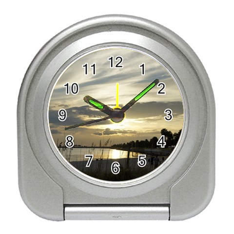 Beach Volleyball Travel Alarm Clock from ArtsNow.com Front