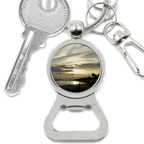 Beach Volleyball Bottle Opener Key Chain from ArtsNow.com Front