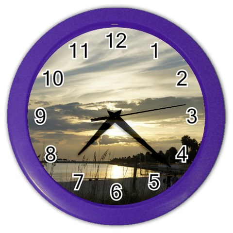 Beach Volleyball Color Wall Clock from ArtsNow.com Front