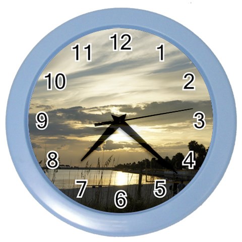 Beach Volleyball Color Wall Clock from ArtsNow.com Front