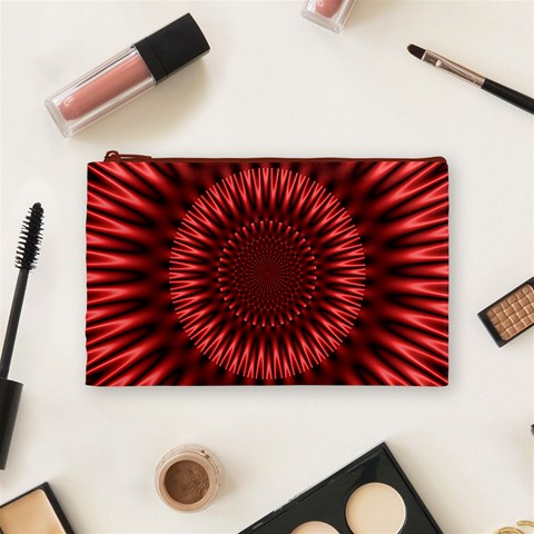 Red Lagoon Cosmetic Bag (Medium) from ArtsNow.com Front