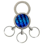 Blue Swirl 3-Ring Key Chain