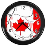Canada Wall Clock (Black)