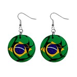 Brazil 1  Button Earrings