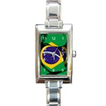 Brazil Rectangular Italian Charm Watch