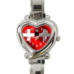 Switzerland Heart Italian Charm Watch