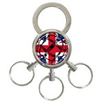 United Kingdom 3-Ring Key Chain